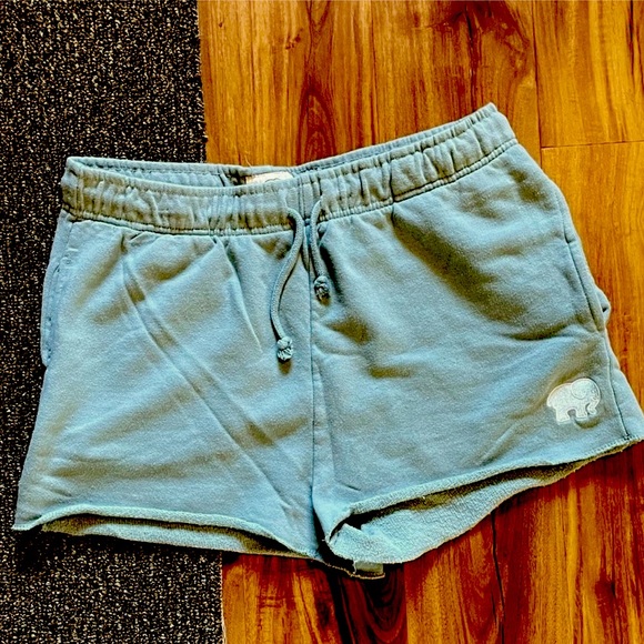 IVORY ELLA 🐘 100% ORGANIC COTTON GREEN ELEPHANT SWEAT PANT SHORTS Women’s XXL/18 - Picture 8 of 11